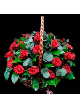 Корзина "Красные розы"