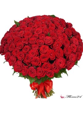 101 роза Ред Наоми,  50 см