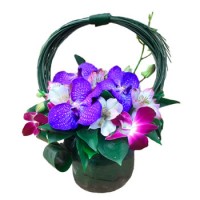  Композиция Орхидеи в вазе